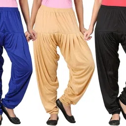 Solid Viscose Women Harem Pants-image-70