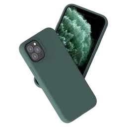 stuffcool Silo Soft and Smooth Rubber Back Cover for Apple iPhone 13 Pro (Camera Protection, Green)-image-86