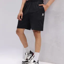 Solid Men Black Regular Shorts-image-97