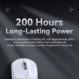 Attack Shark AttackSharkX11White Wireless OpticalGaming Mousewith Bluetooth image 4