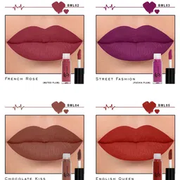 BEROMT Set of 4 Casual Matte Mini Lipsticks - 6.4ml image 3