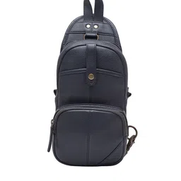 tohl Men Navy Blue Solid Crossbody Backpack-23