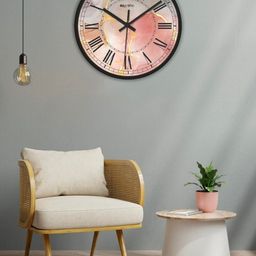 OLIVE TREE Black & White Printed Contemporary Wall Clock-31