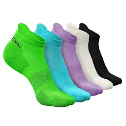 Heelium Women Pack Of 5 Anti-Bacterial Ankle Length Socks-image-30