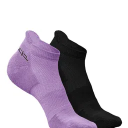 Heelium Men Pack Of 2 Patterned Odour-Free Padded Base Anti-bacterial Ankle-Length Socks-7