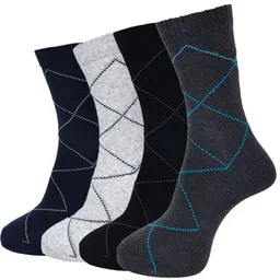 Dollar Socks Men Pack Of 4 Patterned Above Ankle-Length Socks-50
