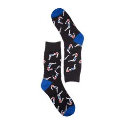 The Tie Hub Men 3D Specs Patterned Calf Length Socks-image-38