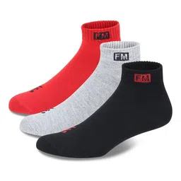 Fitness Mantra Pack of 3 Cotton Above Ankle Length Socks-image-86