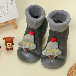 Yellow Bee Infants Boys Patterned Cotton Anti-Skid Socks-12
