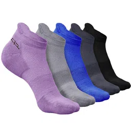 Heelium Men Pack Of 5 Anti-Bacterial Breathable Ankle Length Socks-image-62