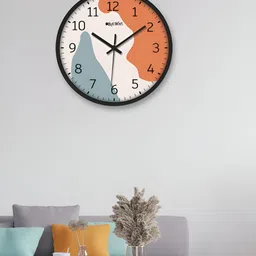 OLIVE TREE Black & Off White Contemporary Wall Clock-image-46