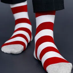 SockSoho Men Multi Striped Socks-56