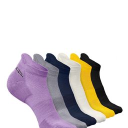 Heelium Men Pack of 6 Ankle-Length Odour Free Anti-bacterial Socks-image-80