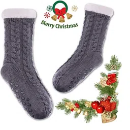 EL REGALO Unisex Patterned Anti-Slip Calf Length Socks-image-26