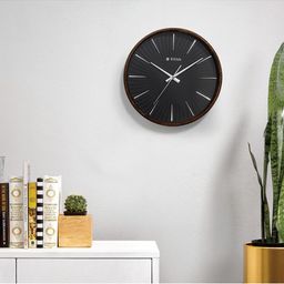 Titan Brown & Black Printed Contemporary Wall Clock-image-39