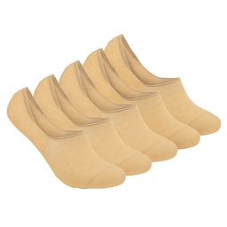 Xjarvis Unisex Pack Of 5 Odour Free Breathable Low Cut Shoe Liner Socks-24