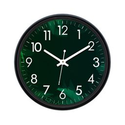 Aura Green & White Textured Analogue Wall Clock-56