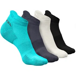 Heelium Women Pack Of 4 Anti-Bacterial Ankle Length Socks-picture-14