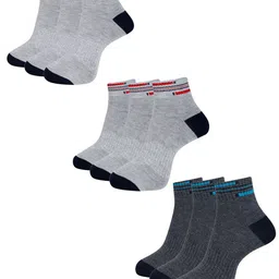 Dollar Socks Men Pack Of 3 Patterned Ankle-Length Socks-25