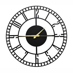 Arabs Decor Black Contemporary Round Shaped Analogue Wall Clock-48