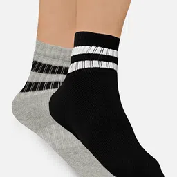 Bodycare Men Pack Of 2 Cotton Above Ankle-Length Socks-20