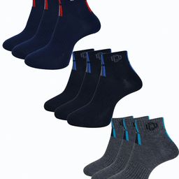 Dollar Socks Men Pack Of 9 Ankle Length Socks-image-70
