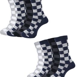 Dollar Socks Men Pack Of 8 Patterned Above Ankle-Length Socks-30