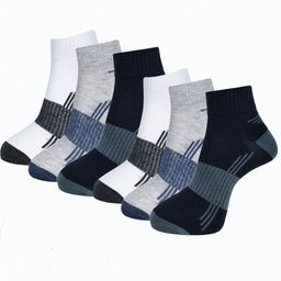 Dollar Socks Men Pack Of 6 Patterned Ankle-Length Socks-51
