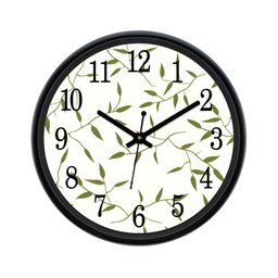 Aura White & Green Textured Wall Clock-29