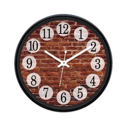 Aura Red & Black Analogue Wall Clock-45