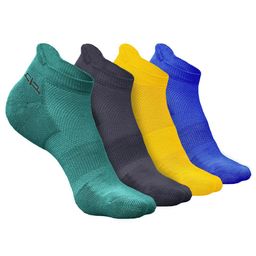 Heelium Men Pack of 4 Ankle-Length Anti-bacterial Socks-image-61