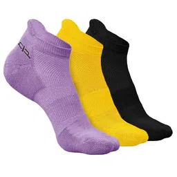 Heelium Men Pack of 3 Anti-Bacterial Odour-Free Ankle-Length Socks-28