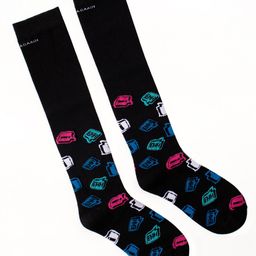 Thela Gaadi Unisex Patterned Knee High Socks-0