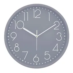 RANDOM Grey & White Printed Contemporary Round Neck Analogue Wall Clock-20