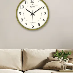 OLIVE TREE Green & White Contemporary Wall Clock-image-86
