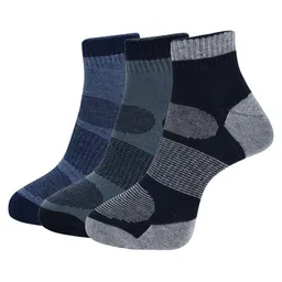 Dollar Socks Men Pack of 3 Ankle-Length Patterned Socks-24