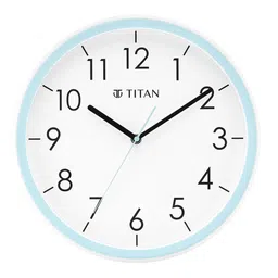 Titan Blue & White Contemporary Wall Clock-46