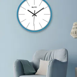 OLIVE TREE Blue & White Contemporary Wall Clock-image-58