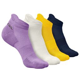 Heelium Men Pack Of 4 Self-Design Odour-Free Breathable Ankle-Length Socks-17
