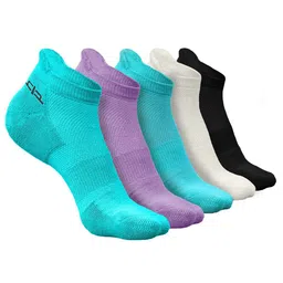 Heelium Women Pack Of 5 Anti-Bacterial Odour-Free Ankle Length Bamboo Socks-image-71