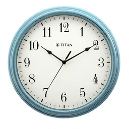 Titan Blue & White Printed Analogue Contemporary Wall Clock-image-29