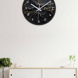OLIVE TREE Black Printed Analogue Contemporary Wall Clock-14
