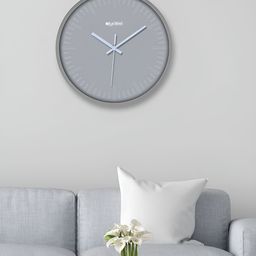 OLIVE TREE Grey & White Contemporary Wall Clock-58