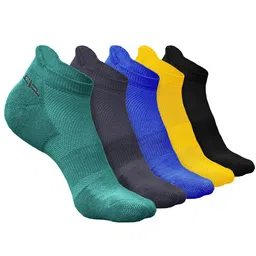Heelium Men Pack Of 5 Bamboo Anti-Bacterial Odour-Free Ankle Length Socks-image-96