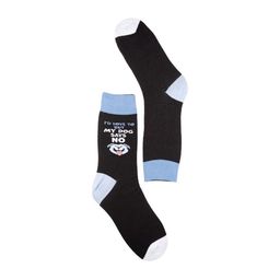 The Tie Hub Patterned Combed Cotton Calf-Length Socks-image-58