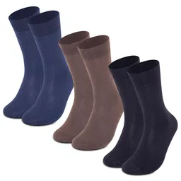 Supersox Men Pack Of 3 Cotton Calf-Length Socks-42