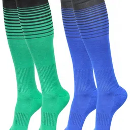 BAESD Men Pack Of 2 Striped Knee Length Socks-50