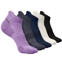 Heelium Men Pack Of 5 Patterned Anti bacterial Ankle Length Socks-image-85