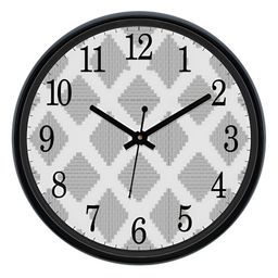 Aura Grey & White Analogue Wall Clock-26