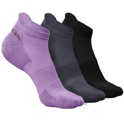 Heelium Women Pack Of 3 Anti-Bacterial Breathable Ankle Length Socks-image-32
